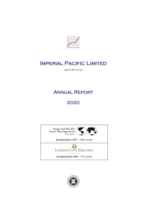 Imperial Pacific (IPC) 2020年年度报告「ASX」.pdf