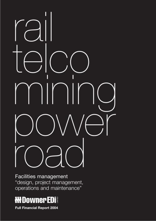 Downer EDI Limited (DOW) 2004年年度报告「ASX」.pdf