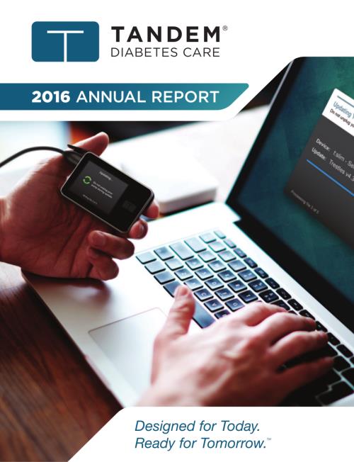 Tandem Diabetes Care (TNDM) 2016年年度报告「NASDAQ」.pdf