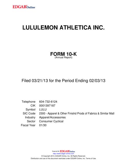 露露乐蒙Lululemon Athletica Inc (LULU) 2012年年度报告「NASDAQ」.pdf