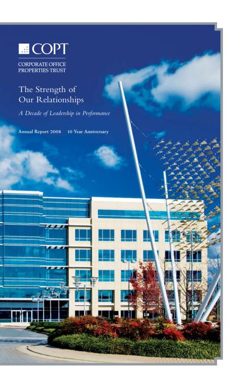 COPT Defense Properties (CDP) 2008年年度报告「NYSE」.pdf