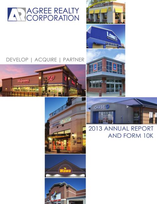 Agree Realty Corporation (ADC) 2013年年度报告「NYSE」.pdf