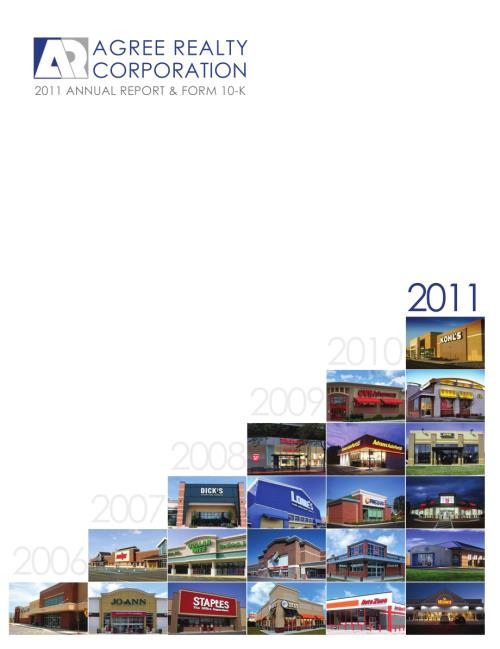 Agree Realty Corporation (ADC) 2011年年度报告「NYSE」.pdf