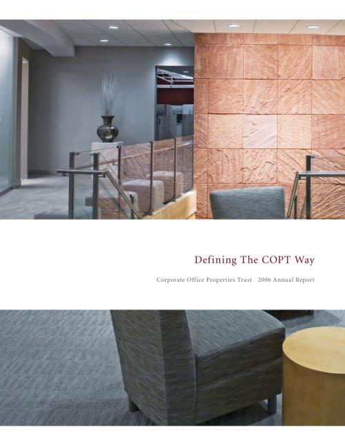 COPT Defense Properties (CDP) 2006年年度报告「NYSE」.pdf