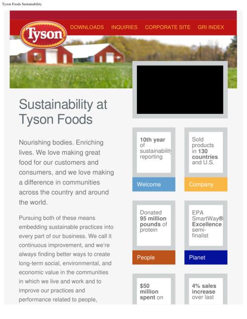 Tyson Foods, Inc. (TSN) 2013年CSR报告「NYSE」.pdf