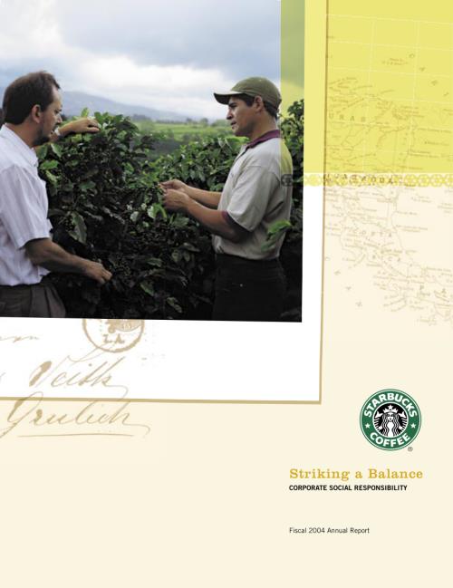 星巴克Starbucks Corp. （SBUX） 2004年企业社会责任报告「NASDAQ」.pdf