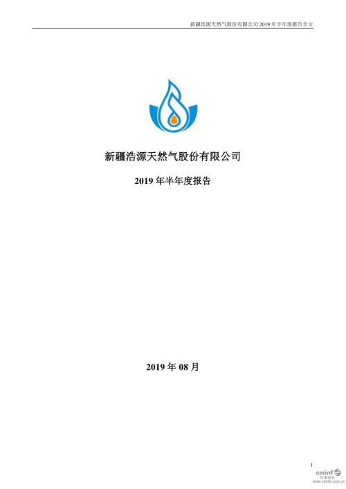 新疆浩源：2019年半年度报告.PDF