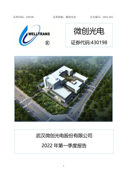 定期报告-微创光电：2022年第一季度报告.pdf