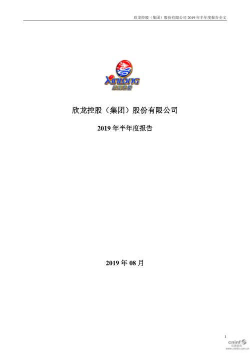 欣龙控股：2019年半年度报告.PDF