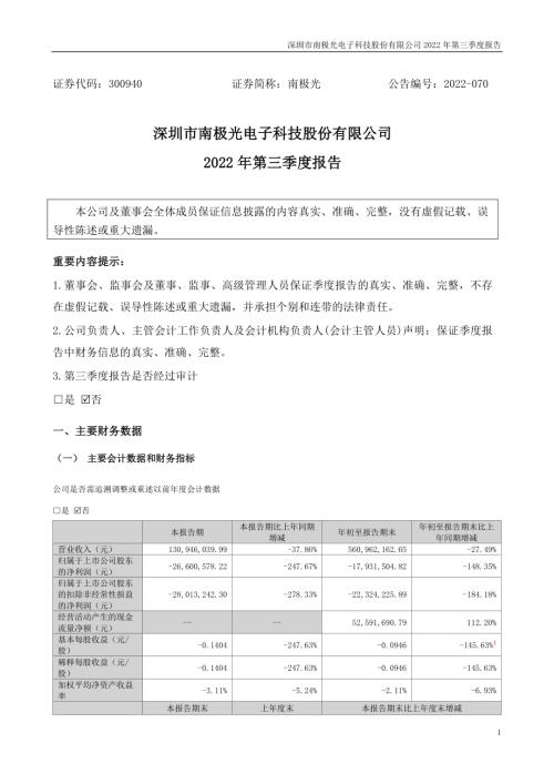 南极光：2022年三季度报告.PDF
