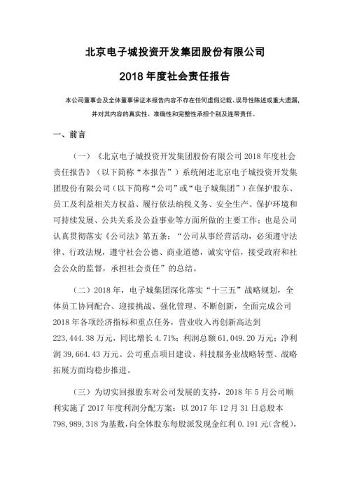 电子城：2018年度社会责任报告.PDF
