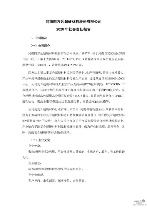四方达：2020年度社会责任报告.PDF