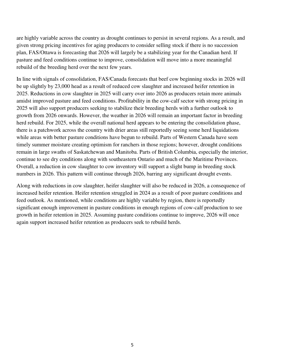 美国农业部（USDA）：2025加拿大畜禽及产品年度报告（英文版）（32页）.pdf_第5页