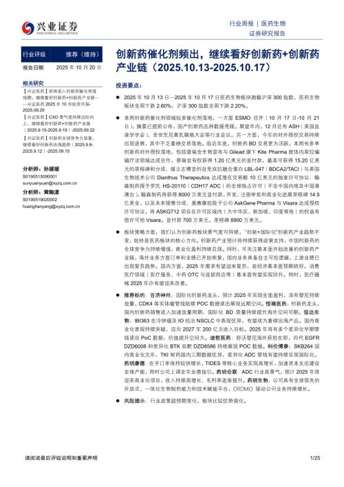 医药生物行业周报：创新药催化剂频出继续看好创新药+创新药产业链-251020（25页）.pdf