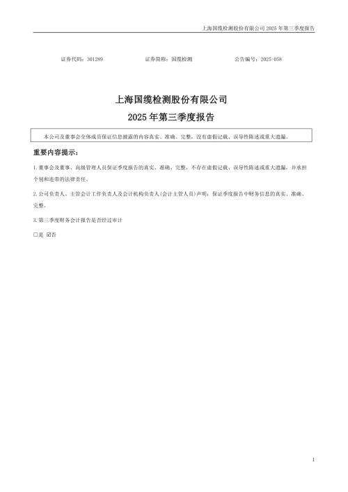 国缆检测：2025年三季度报告.PDF