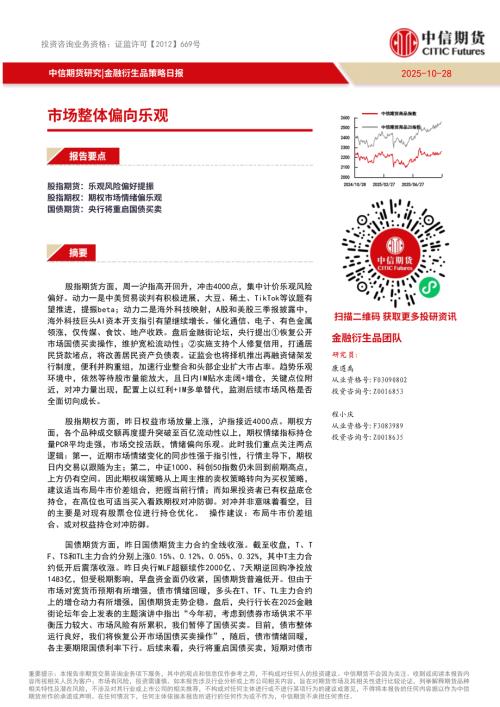 【中信期货】金融衍生品策略日报：市场整体偏向乐观-251028（10页）.pdf