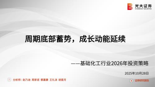 基础化工行业2026年投资策略：周期底部蓄势成长动能延续-251028（63页）.pdf