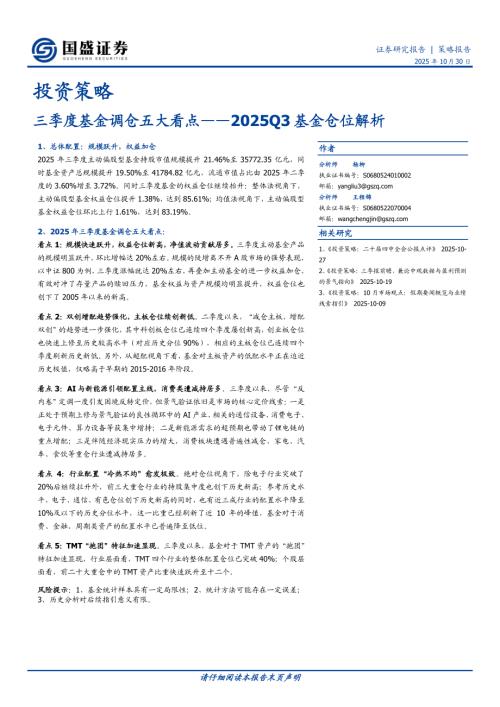 【国盛证券】2025Q3基金仓位解析：三季度基金调仓五大看点-251030（10页）.pdf