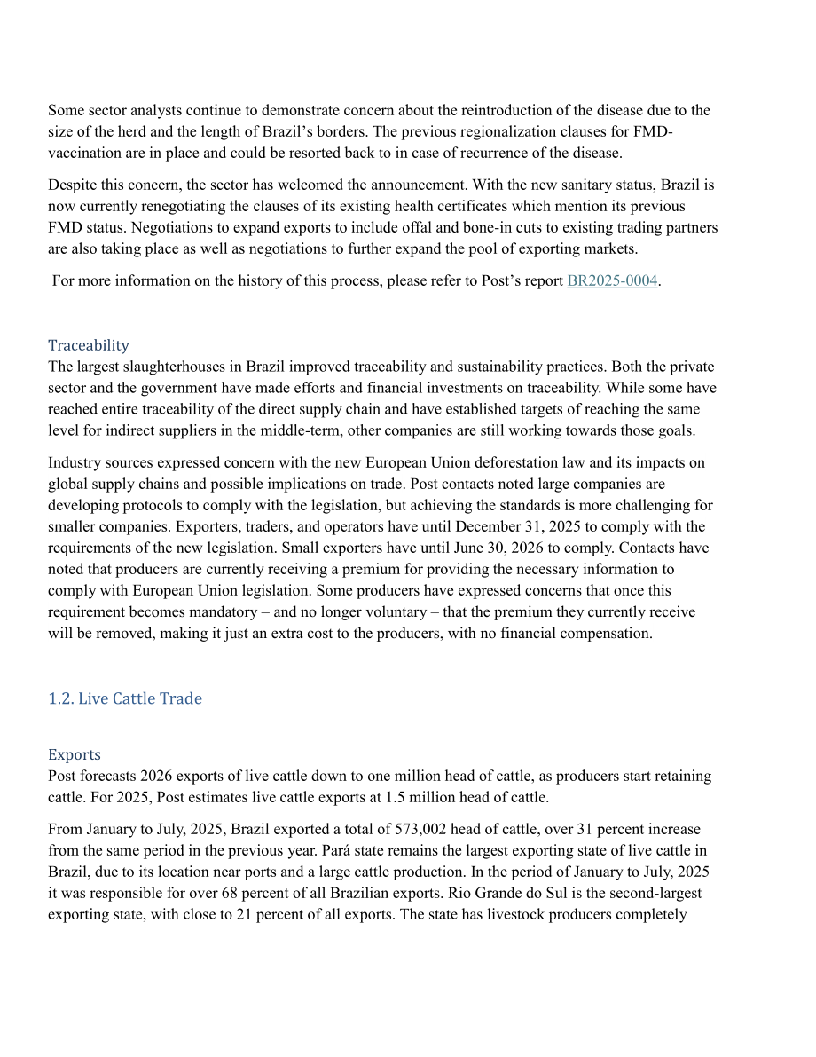 美国农业部（USDA）：2025巴西畜禽及产品年度报告（英文版）（39页）.pdf_第14页