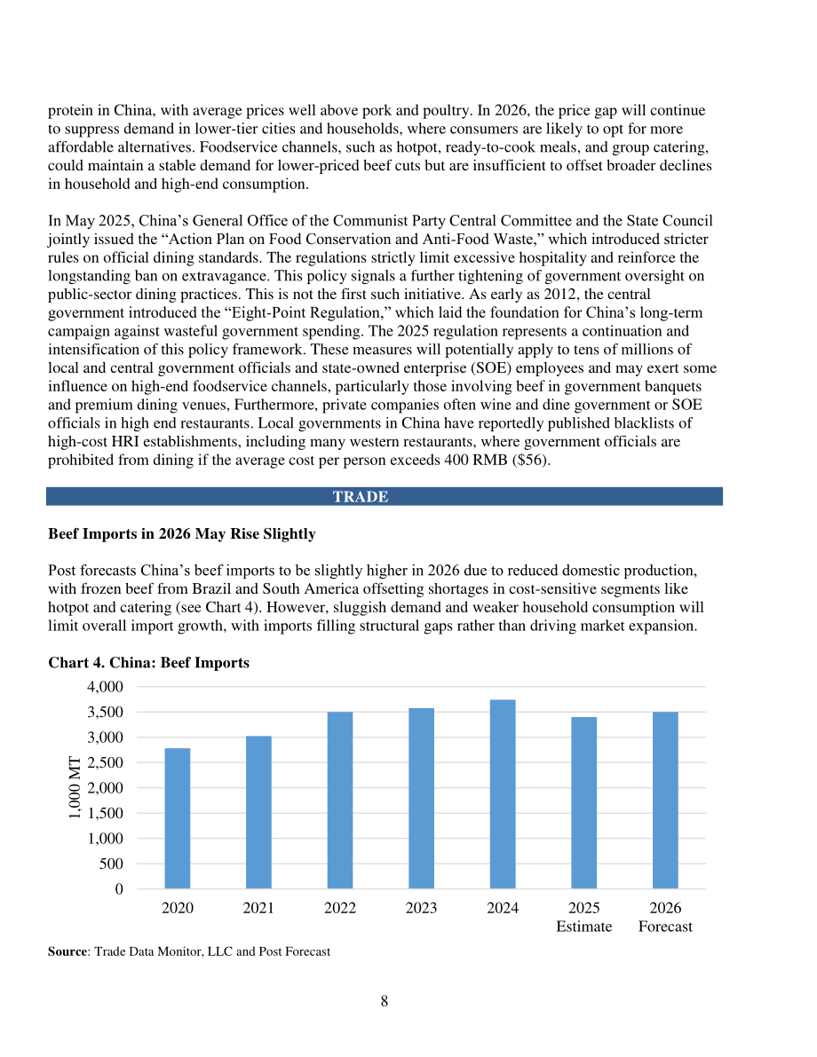 美国农业部（USDA）：2025中国畜禽及产品年度报告（英文版）（21页）.pdf_第8页