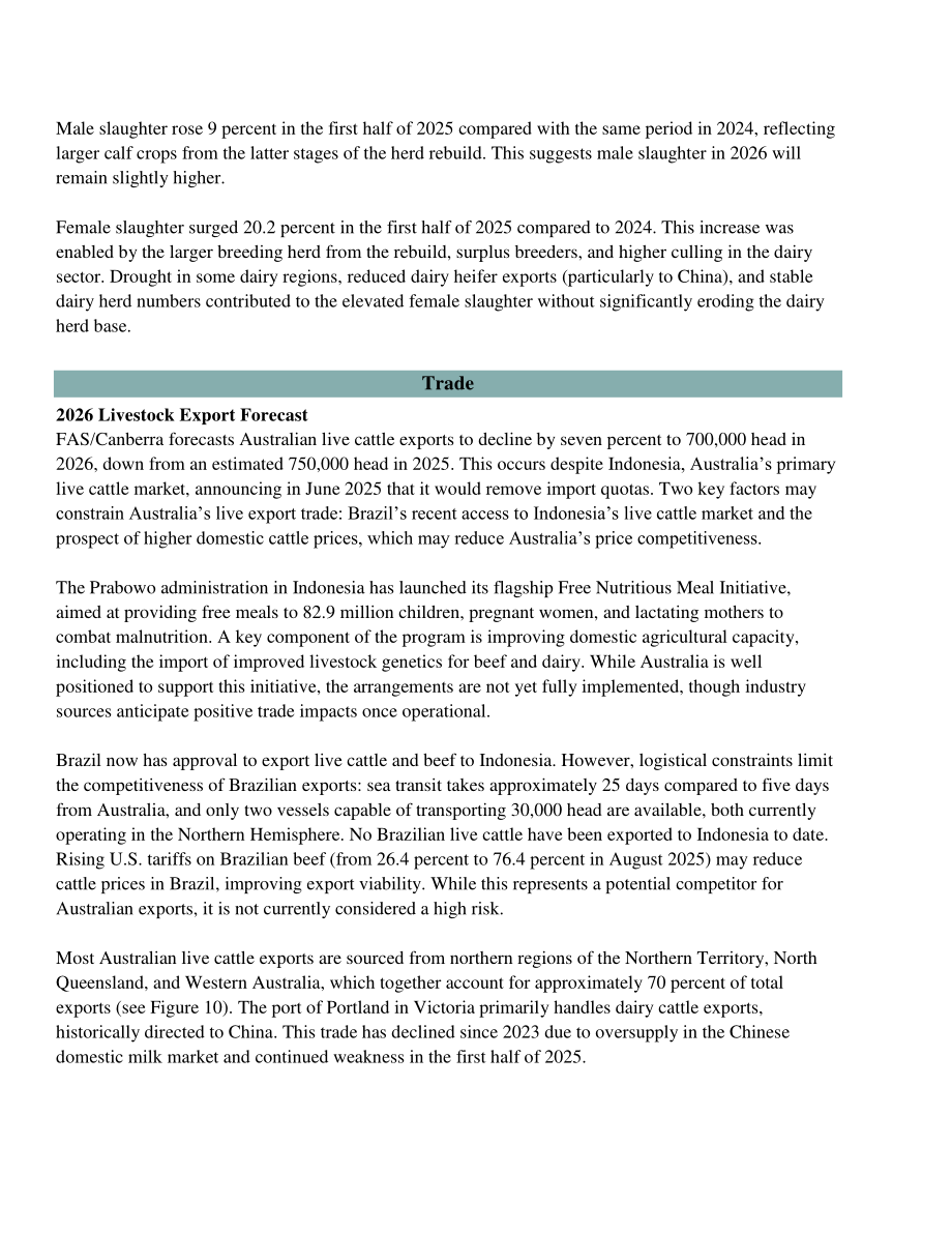 美国农业部（USDA）：2025澳大利亚畜禽及产品年度报告（英文版）（31页）.pdf_第12页