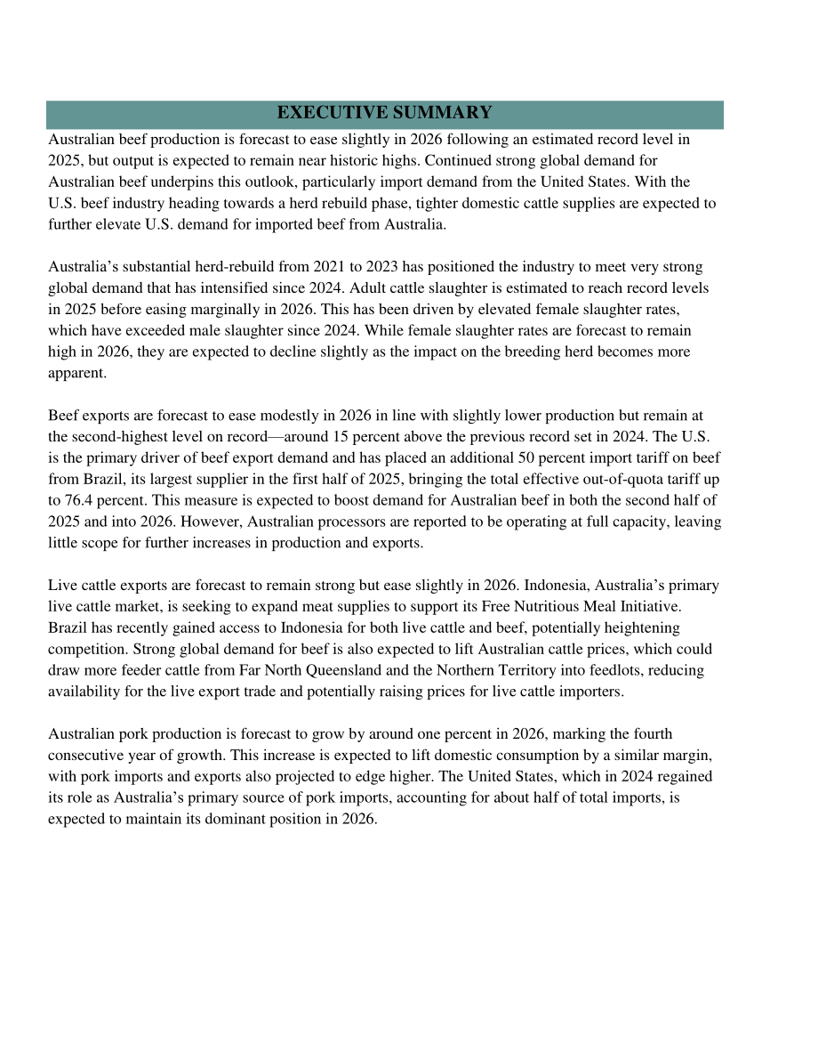 美国农业部（USDA）：2025澳大利亚畜禽及产品年度报告（英文版）（31页）.pdf_第2页