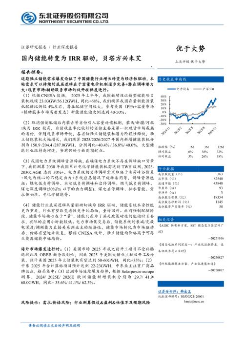 电力设备行业：国内储能转变为IRR驱动贝塔方兴未艾-251113（30页）.pdf