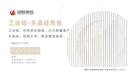【国联期货】工业硅-多晶硅周报：工业硅：西南供应缩减，关注新疆复产 多晶硅：预期主导，维持震荡格局-251116（51页）.pdf