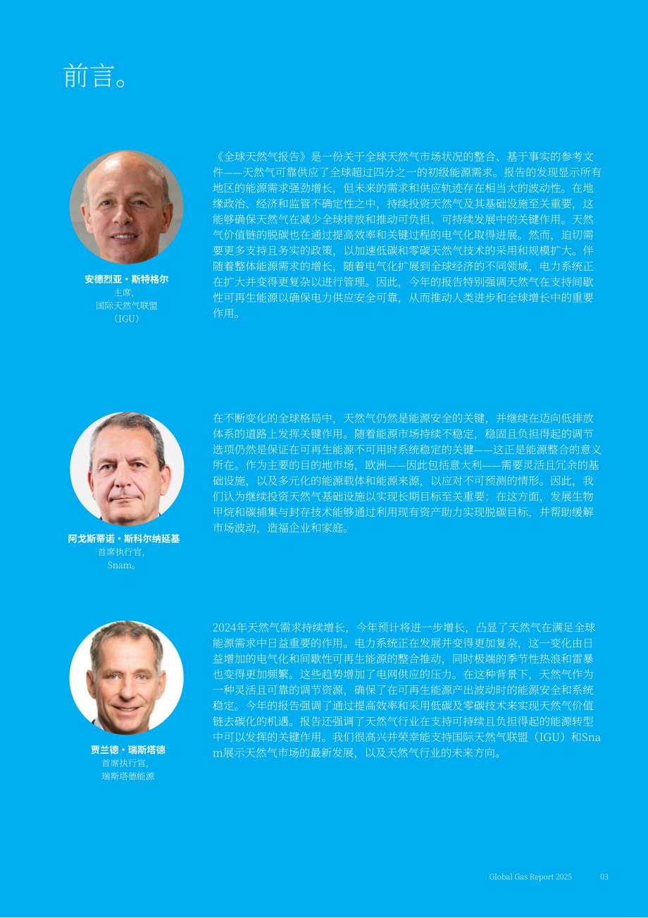 国际燃气联盟（IGU）：2025年全球天然气报告（英文版）（76页）.pdf_第3页