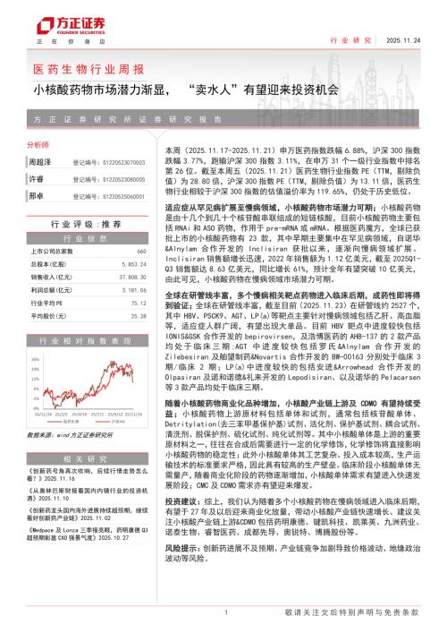 医药生物行业周报：小核酸药物市场潜力渐显“卖水人”有望迎来投资机会-251124（6页）.pdf