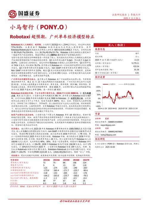 【国盛证券】Robotaxi超预期，广州单车经济模型转正-251126（5页）.pdf
