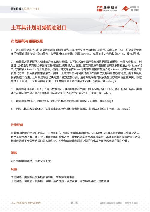 【华泰期货】原油日报：土耳其计划削减俄油进口-251104（5页）.pdf