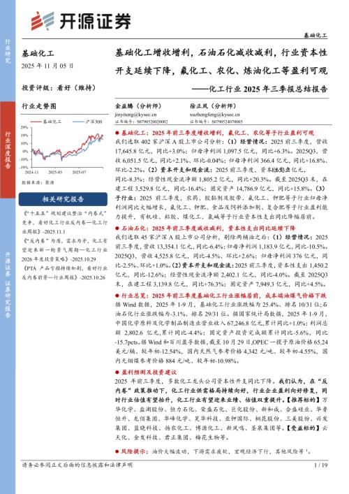 化工龙头白马资本开支及现金流：2025年前三季度，合盛硅业、君正集团、蓝晓科技、恒力石化等资本性_第2页