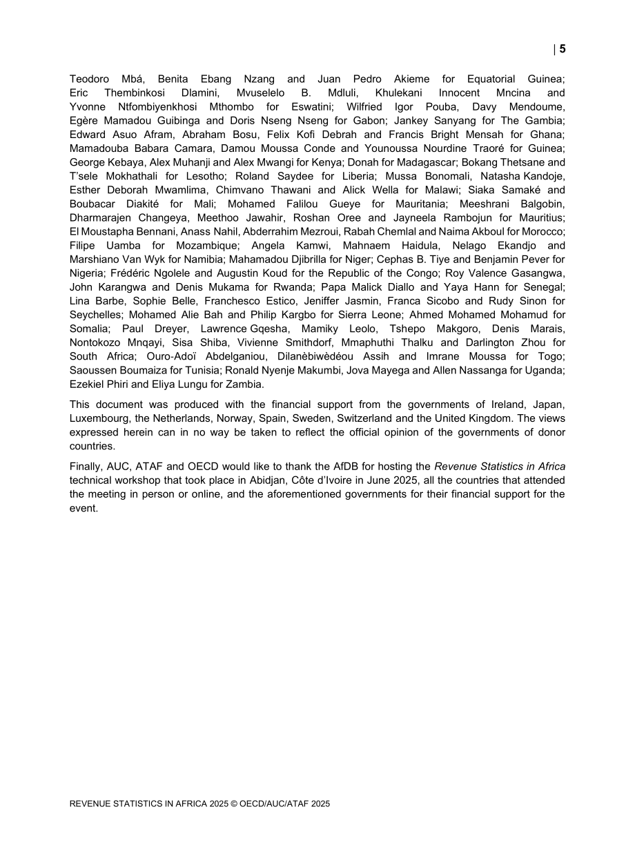 经合组织：2025非洲税收统计报告：非洲税收分类体系中的共性与特性（英文版）（319页）.pdf_第7页