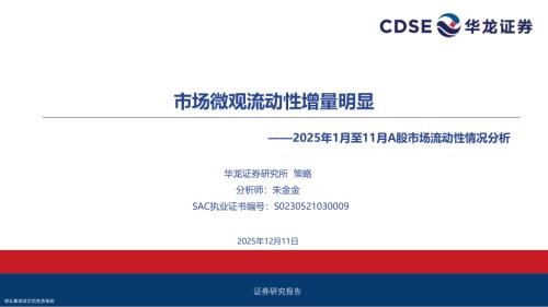 【华龙证券】2025年1月至11月A股市场流动性情况分析：市场微观流动性增量明显-251211（30页）.pdf