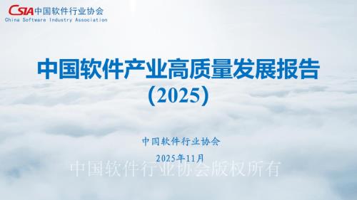 中国软件行业协会：中国软件产业高质量发展报告（2025）（22页）.pdf