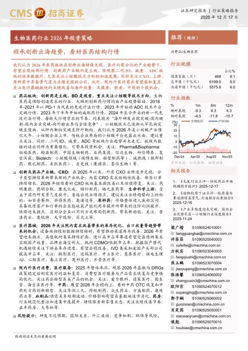 生物医药行业2026年投资策略：顺承创新出海趋势看好医药结构行情-251217（44页）.pdf