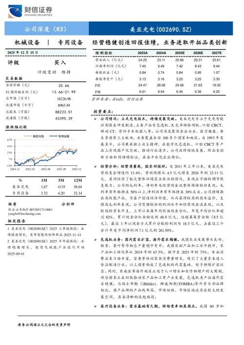 美亚光电（002690）-A股公司研究报告：经营稳健创造回报佳绩业务进取开拓品类创新-251215（29页）.pdf