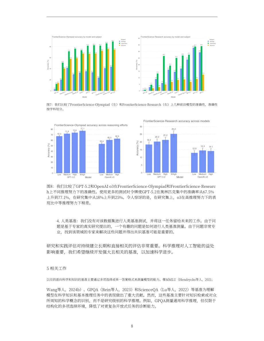 OpenAI：2025 FrontierScience：评估人工智能执行专家级科学任务的能力研究报告（英文版）（15页）.pdf_第8页