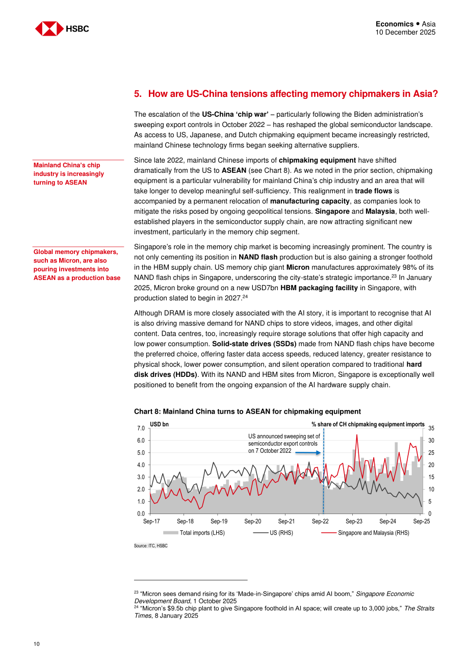 汇丰HSBC：亚洲半导体行业研究：中美存储芯片竞争五大关键问题探析-251210（英文版）（16页）.pdf_第10页