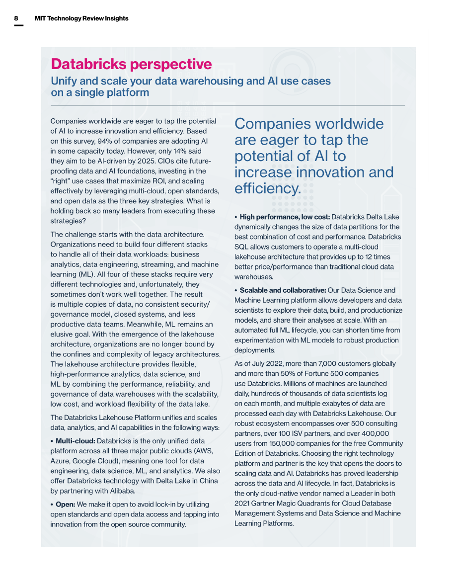 Databricks：2025年CIO（首席信息官） 愿景：弥合商业智能与人工智能之间的鸿沟（英文版）（23页）.pdf_第9页