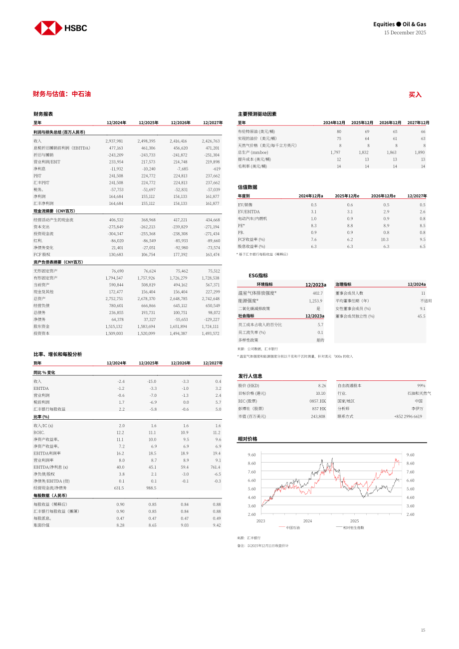 汇丰HSBC：亚洲油气行业研究：中国天然气供需再平衡之路-251215（英文版）（24页）.pdf_第15页