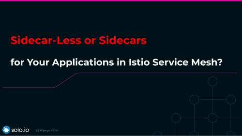 Istio 服务网格中的应用程序应该使用无 Sidecar 模式还是 Sidecar 模式？.pdf