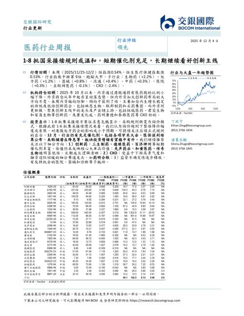【交银国际证券】医药行业周报：1-8批国采接续规则或温和，短期催化剂充足，长期继续看好创新主线-251204（13页）.pdf