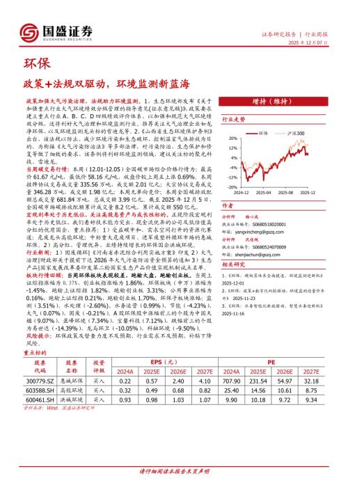 【国盛证券】环保行业周报：政策+法规双驱动，环境监测新蓝海-251207（13页）.pdf