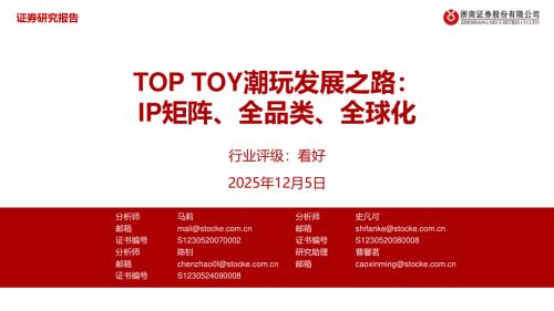 潮玩行业TOP TOY潮玩发展之路：IP矩阵、全品类、全球化-251205（36页）.pdf