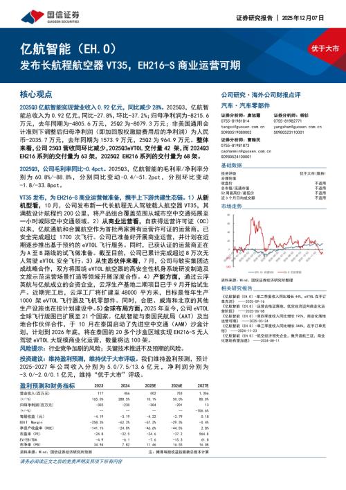 亿航智能（EH.US）-美股公司研究报告：发布长航程航空器VT35EH216~S商业运营可期-251207（15页）.pdf