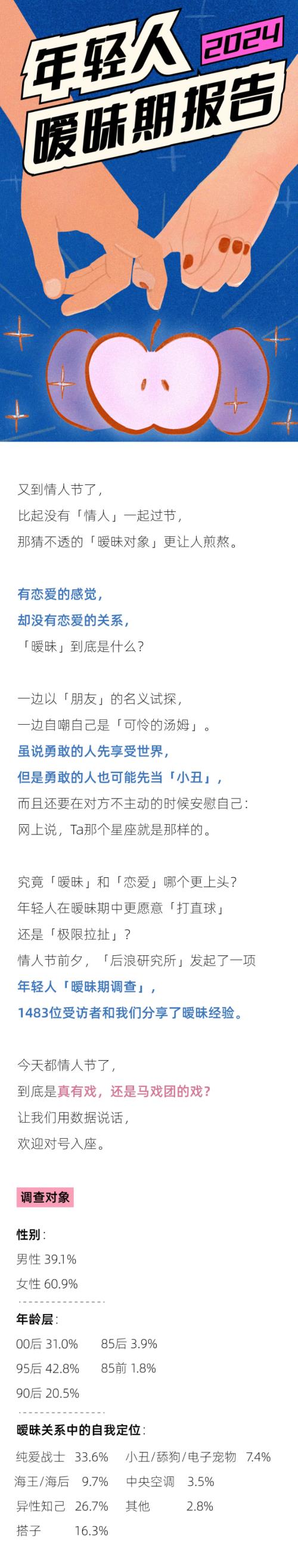 后浪研究所：2024年轻人暖味期报告（11页）.pdf
