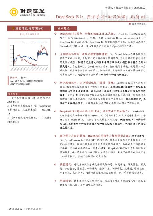 财通证券：计算机行业专题报告DeepSeek-R1强化学习知识蒸馏比肩o1（13页）.pdf
