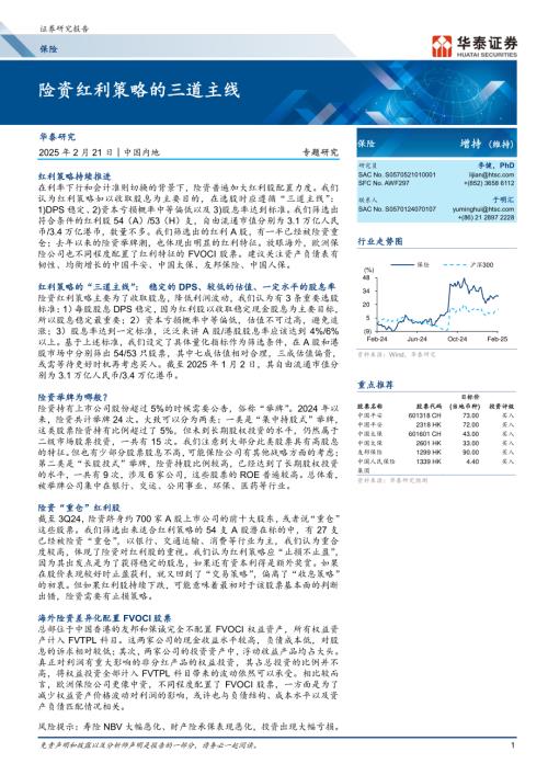 保险行业专题研究：险资红利策略的三道主线-250221（28页）.pdf